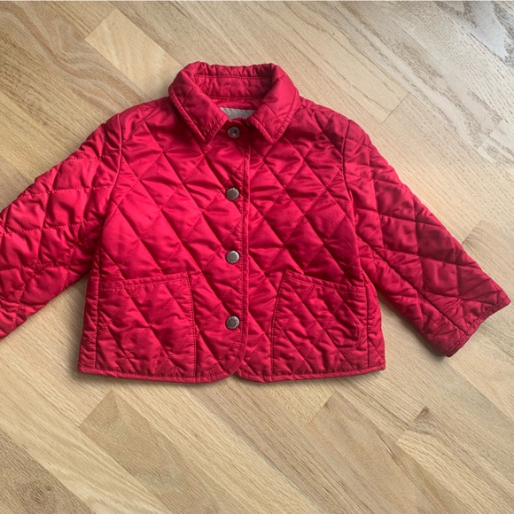 Burberry girl quilted checkers jacket coat raspberry pink sz 2 YO - Picture 2 of 12